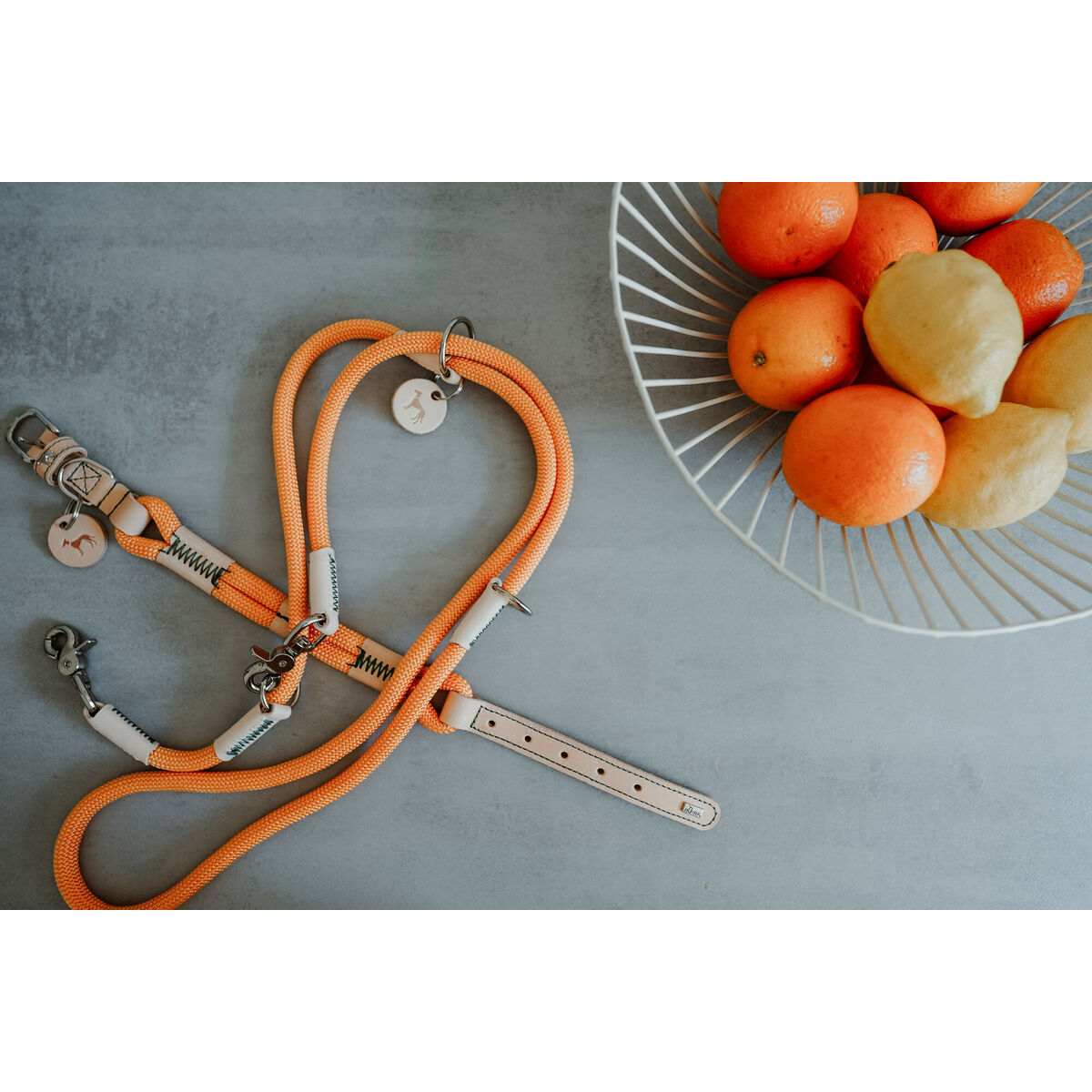 Hundehalsbånd Hunter Malia Orange L 50-59 cm
